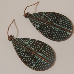 Turquoise Aztec Earrings